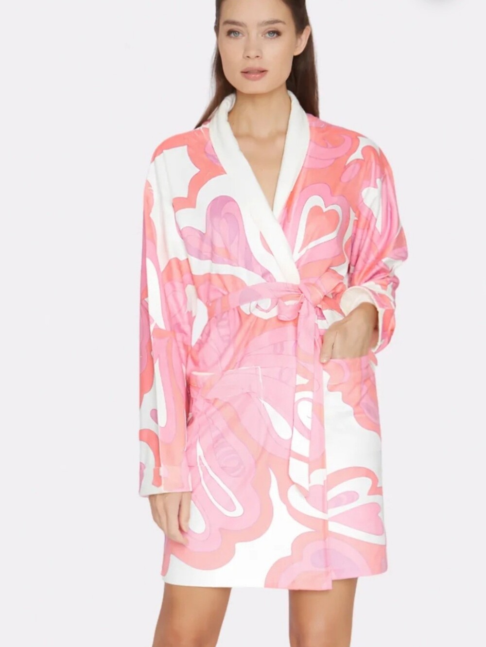 Wrap Up By Vp In Pink Martini Robe